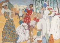 Jules Lellouche (1903-1963) Jeunes Femmes à La Fontaine