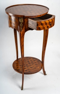 Petite table, style transition Louis XV/ Louis XI. XIXème