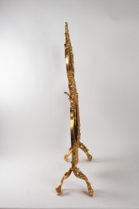 Important Pare Feu En Bronze Doré Du XIXème Siècle, Epoque Napoléon III, Grande Décoration