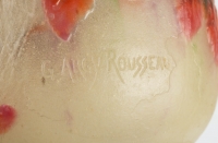 Vase « Araignées et Ronces » pâte de verre jaune, rouge, marron, verte et noire de Gabriel ARGY-ROUSSEAU
