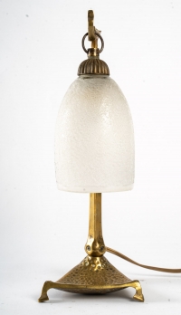 Lampe en bronze, 1900