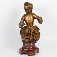 &quot;La Rupture&quot;, Sculpture en bronze par Ernest-Eugène Hiolle (1834 - 1886)