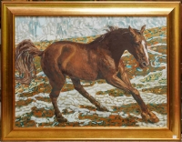 Peinture représentant un cheval