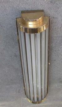 1970′ Série de 8 appliques et + à Tubes de Verre style Genet Michon H 57 cm