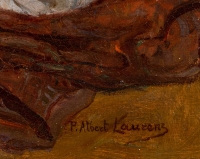 Tableau symboliste signé par Albert Laurens