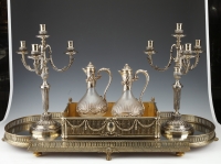 Orfèvre BOINTABURET – Garniture de table en argent massif vermeil XIXe vers 1860