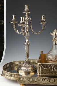 Orfèvre BOIN TABURET – Garniture de table en argent massif vermeil XIXe vers 1860