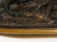 Truie en bronze de Jules Moigniez, XIXème siècle