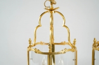 A Pair of Louis XV style lanterns.