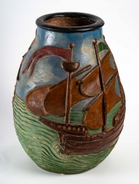 Grand vase par Jean Van Dongen (1883 - 1970)