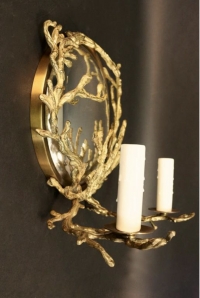 Rare 1970s &#039;Coral&#039; Sconce Signed by Chrystiane Charles