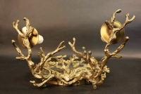 Rare Applique en bronze Doré modèle Corail de Chrystiane Charles Maison Charles 1970
