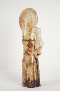 Vierge à l&#039;enfant en céramique par Jean Derval (1925-2010)
