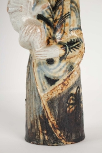 Vierge à l&#039;enfant en céramique par Jean Derval (1925-2010)