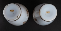 Paire de vases en opaline, XIXème siècle