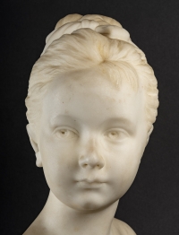Buste en marbre, XIXème siècle