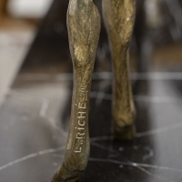 Sculpture - &quot;Les Deux Biches&quot; , Louis Riché (1877-1949) - Bronze