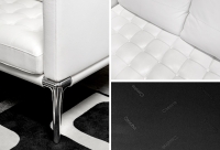 Canapé 3 Places Volage 243 cuir blanc de Philippe Starck &amp; Cassina