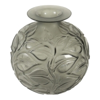 RENE LALIQUE (1860-1945) gray Sophora vase