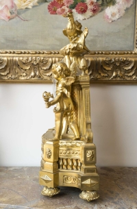 Une Pendule Au Coq En Bronze Doré époque XIXème Siècle