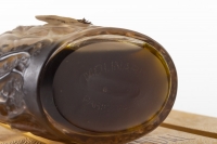 Flacon « Calendal » verre blanc patiné sépia scellé avec boîte, jus d&#039;origine et étiquette de René LALIQUE pour MOLINARD