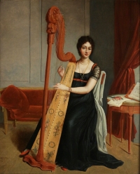 La harpiste, signée C Délestres An 9