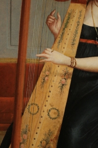 La harpiste, signée C Délestres An 9