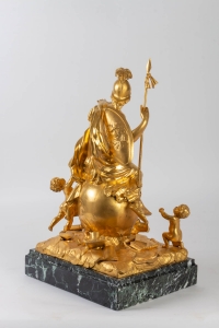 Sculpture en bronze doré signée Raingo Frères