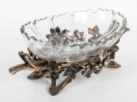 Coupe en bronze et cristal du XIXème siècle, Époque Napoléon III