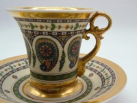 Tasse Décor Cachemire En Porcelaine - XIXème