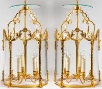 A Pair of lanterns in Louis XV style.