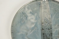 RENE LALIQUE (1860-1945) Miroir rond circulaire «Deux chèvres»