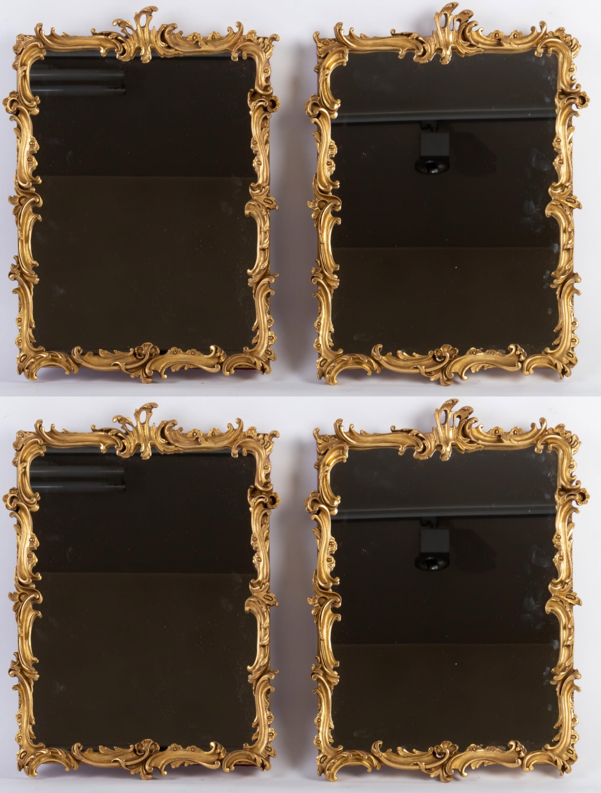 Suite de 4 miroirs 19e siècle||||||||||