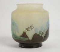 Émile GALLÉ (1846-1904)  Caméo Glass Vase