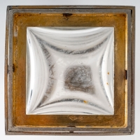 Lucien Falize : Paire de flacons a section carré en argent massif et cristal circa 1905