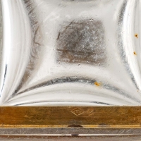 Lucien Falize : Paire de flacons a section carré en argent massif et cristal circa 1905