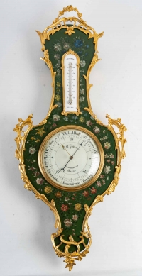 A Napoleon III period (1851 - 1870) Barometer - Thermometer.