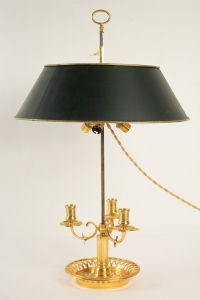 A Louis XVI style bouillotte lamp.