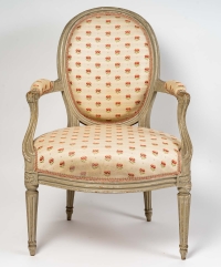 A Suite of Four Transition Period Armchairs.