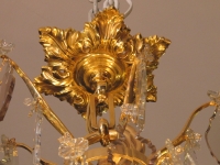 An Important Crystal Louis XV Style Chandellier.