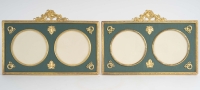 Une paire de cadre en bronze doré fin XIXème siècle