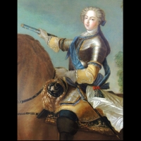 Portrait équestre de Louis XV vers 1730 – Atelier de Charles Parrocel