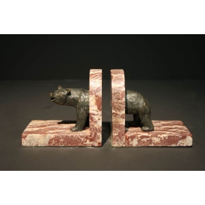 Serre Livres en bronze Ours brun | Biron ||