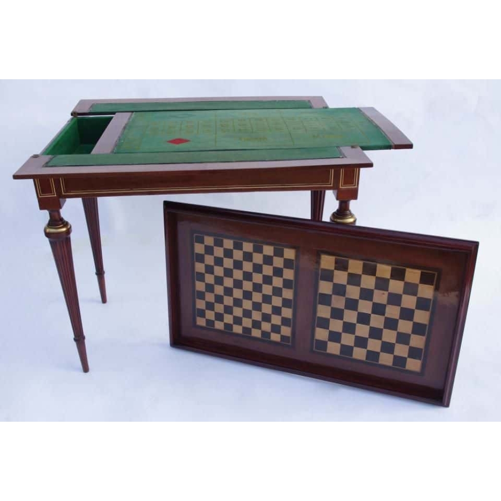 Table à Jeux Tric-Trac de style Louis XVI | Biron 