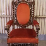Paire de Fauteuils Torses Louis XIII | Biron IMG_0710