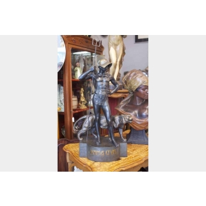 Goldscheider – Gladiateur Romain avec son Jaguar de LAVERGNE | Biron ||