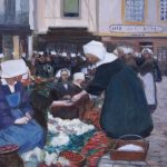 PIET Fernand (Paris 1869, 1942) Ecole Française – Vannes – La place du poids public – daté 1903 | Biron IMG_3592