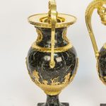 Paire de vases en marbre vert et bronzes | Biron IMG_7939