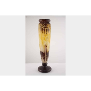 Vase aux cygnes Le Verre Français – Charder | Biron ||