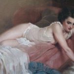 THOMAS Henry, Joseph (1878, 1972 ) Belge – Les souliers verts | Biron IMG_3197